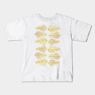 Watercolor pine trees - ochre Kids T-Shirt